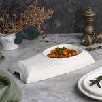 Блюдо прямоугольное 25*16 см h4 см 250 мл Oyster белое фарфор P.L. Proff Cuisine [1]