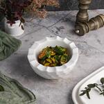 Салатник  700 мл d 20 см h19,5/11,5 см Crush Honeycombs белый фарфор P.L. Proff Cuisine [2]