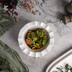 Салатник  700 мл d 20 см h19,5/11,5 см Crush Honeycombs белый фарфор P.L. Proff Cuisine [2]