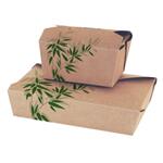 Ланч-бокс картонный Feel Green 19,7*14*4,6 см, СВЧ, 50 шт/уп, Garcia de PouИспания