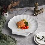 Блюдо овальное 30*28 см h3,5 см "Ракушка" Seashell White P.L. Proff Cuisine [1]