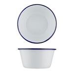 Салатник 800 мл d 15,4 см h7 см Blue Rim эмалированая сталь SUNNEX [1]