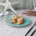Тарелка d 20,5 см h2,5 см Sea Blue Frutti di Mare P.L. [1]