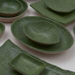 Блюдо 20,5*3 см круглое Green Banana Leaf пластик меламин P.L. Proff Cuisine