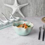 Салатник  450 мл 14*13,8 см h7 см емкость для закусок Sea Blue Flower Frutti di Mare P.L. [1]