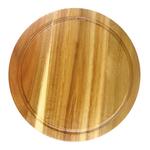 Доска для подачи 36*2 см круглая с выемкой, акация, P.L. Proff Cuisine