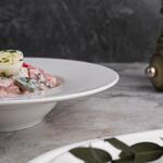 Тарелка глубокая 150 мл d 20 см h4 см для пасты белая фарфор P.L. Proff Cuisine [6]