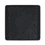 Блюдо квадратное 17,5*17,5 см для закусок с бортами Side Up2 Black Raw Wood P.L. Proff Cuisine [2]