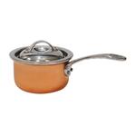 Кастрюля сотейник для подачи 9 см h5,5 см 350 мл с крышкой Copper нерж. цвет медь P.L. Proff Cuisine