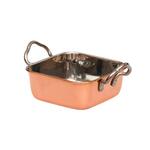 Сковорода для подачи 11,5*11,5 см h4 см 460 мл квадратная Copper нерж. 2 ручки цвет медь P.L. 