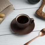 Кофейная пара 100 мл d 6,3 см h5,2 см White Matt New Brown Taiga P.L. Proff Cuisine [8]