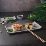 Блюдо прямоугольное 30,5*15 см h3,1 см с бортами Side Up2 Stone Taiga P.L. Proff Cuisine [1]