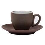 Кофейная пара 100 мл d 6,3 см h5,2 см White Matt New Brown Taiga P.L. Proff Cuisine [8]