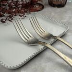 Вилка десертная 17,5 см матовая с золотом Lord Vintage Style P.L. Proff Cuisine [12] 