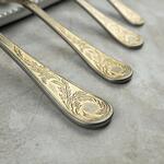 Вилка десертная 17,5 см матовая с золотом Lord Vintage Style P.L. Proff Cuisine [12] 
