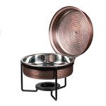 Чафиндиш (мармит) 7 л круглый Antique нерж. с покрытием на подставке P.L. Proff Cuisine