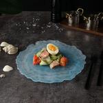 Тарелка d 27 см h2 см Blue Sunset матовое стекло P.L. Proff Cuisine [6]