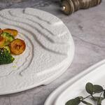 Тарелка d 31 см h4/1,5 см Oyster борт лесенка белая фарфор P.L. Proff Cuisine [6]