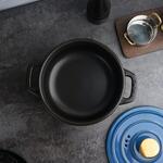 Кастрюля  2,8 л, 19/14,5*15 см фарфор с крышкой ДЛЯ ГАЗОВОЙ ПЛИТЫ Style Buffet New Kitchen