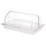 Поднос для выкладки 53*32,5*23,5 см пласт. с пласт. Roll-top крышкой SUNNEX