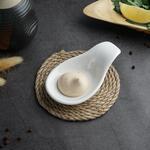 Соусник  25 мл 12*7 см h3 см Mini Mix круглый с ручкой белый фарфор P.L. Proff Cuisine [6]          