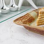 Блюдо прямоугольное 25*15 см h3,5 см Light Brown Spots Sea Wave Frutti di Mare P.L. [1]