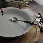 Ложка кофейная 13,8 см ручка черный пластик Grazia P.L. Proff Cuisine [12]