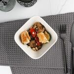 Салатник  440 мл 12,5*12,5 см h6,5 см квадратный белый фарфор P.L. Proff Cuisine [6]