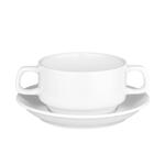 Бульонная пара 320 мл d 10,5 см h6 см белая фарфор Stackable P.L. Proff Cuisine [4]