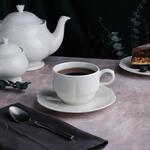 Чайная пара 250 мл белая d 9 см h7,8 см Aristocrat Stackable Noble [6]