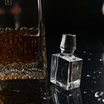 Графин  0,7 л штоф с крышкой Crystal h30 см 11*6 см прямоугольный стекло P.L. - BarWare [1]