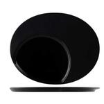 Тарелка 30*24 см овальная со смещенным центром 19*16 см Black фарфор P.L. Proff Cuisine [1]