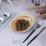 Салатник 365 мл 19*14,5 см h5 см Light Pearl Ammonite Shell Frutti di Mare P.L. [1]