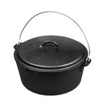 Казан котел  8 л чугун с крышкой черный ИНДУКЦИЯ P.L. Proff Cuisine