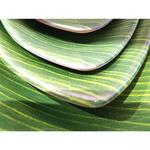 Блюдо 23*13*3,5 см овальное Лист Green Banana Leaf пластик меламин P.L. Proff Cuisine