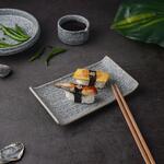 Блюдо прямоугольное 17,5*10 см h2,6 см с бортами Side Up2 Stone Taiga P.L. Proff Cuisine [1]