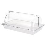 Поднос для выкладки 53*32,5*23,5 см пласт. с пласт. Roll-top крышкой SUNNEX