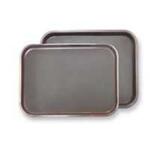Поднос прорезиненный 45*35*2 см прямоуг. коричневый пластик P.L. - BarWare