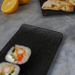Блюдо прямоугольное 47*10 см h2 см с бортами Side Up2 Black Raw Wood P.L. Proff Cuisine [3]