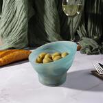 Салатник 350 мл d 12,5 см h10 см Green Sky косой конус матовое стекло P.L. Proff Cuisine [4]