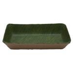 Салатник 1750 мл 32,5*17,6*6,5 см прямоуг. Green Banana Leaf пластик меламин P.L. Proff Cuisine