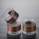 Чашка 200 мл кофейная без ручки Japanese Style Optic дерев. вставка d 7,5 см h6,5 см Barista [1] 