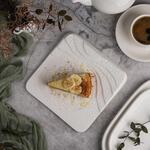 Тарелка 20*20 см h2/1 см квадратная Oyster борт лесенка белая фарфор P.L. Proff Cuisine [6]