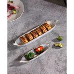 Блюдо овальное 23,5*5,7 см h3,5 см 100 мл Gray Narrowboat с ручками Frutti di Mare P.L. [3]