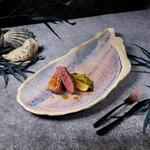 Блюдо овальное 51,8*23,5 см h3,5 см Light Purple Shell Northern Blue Frutti di Mare P.L. [1]