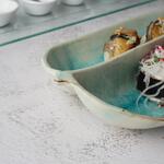 Блюдо овальное 32,8*15 см h4,5 см 2 секции Sea Blue Frutti di Mare P.L. [1]