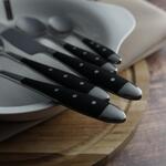 Вилка столовая 21 см ручка черный пластик Grazia P.L. Proff Cuisine [12]