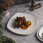 Тарелка 26*26 см h2,5 см квадратная с кругл. краем белая фарфор P.L. Proff Cuisine [6]