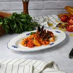 Блюдо овальное 35,2*22,4 см h2,5 см Blue Flower P.L. Proff Cuisine [1]