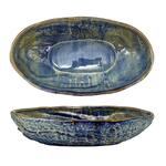 Блюдо овальное 51*29 см h12 см глубокое 5,5 л Aqua Blue Style Buffet P.L. [1] 